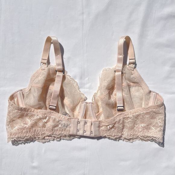 La Perla Studio 2 Underwire Bra 34D Beige Lace - Picture 2 of 5
